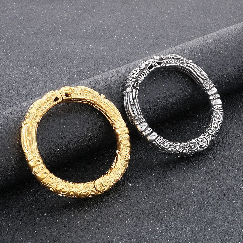 Planderful Pixiu Double Bracelet For Men Retro Lucky Style