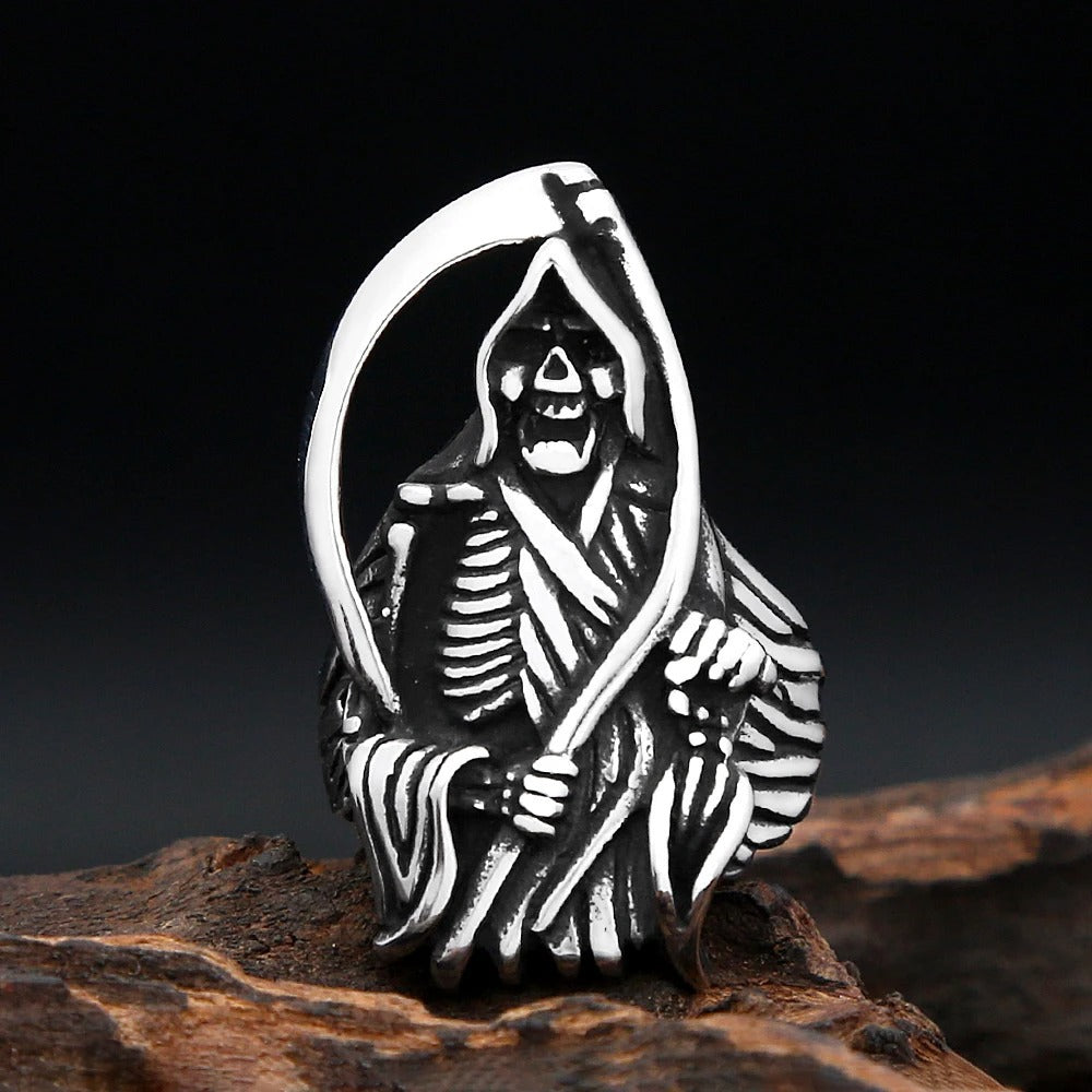 Punk Vintage Stainless Steel Men's Ring