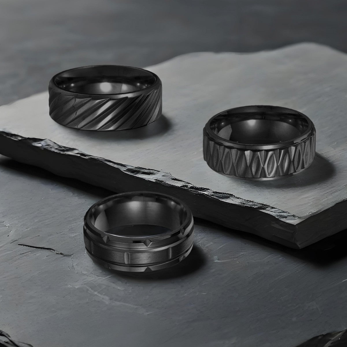 Planderful Mens Steel Ring Everyday Genie Hipster Versatile