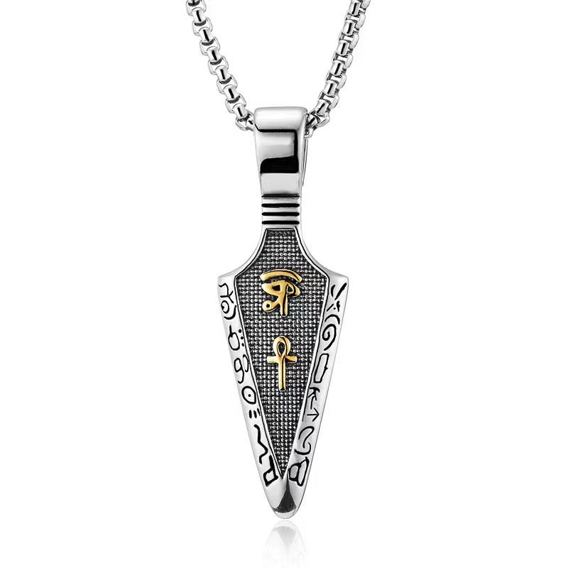 Minimalist Viking Stainless Steel Men's Pendant Necklace