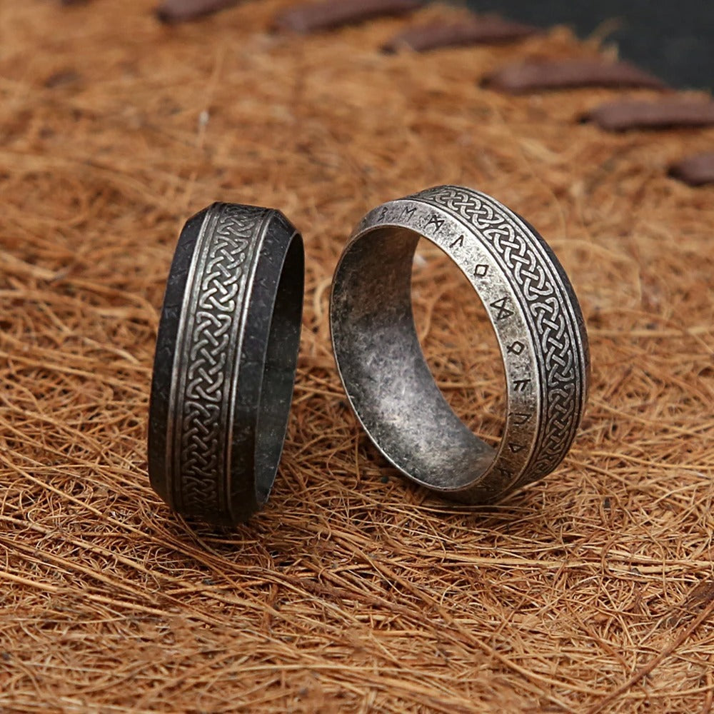 Vintage Viking Stainless Steel Men's Ring