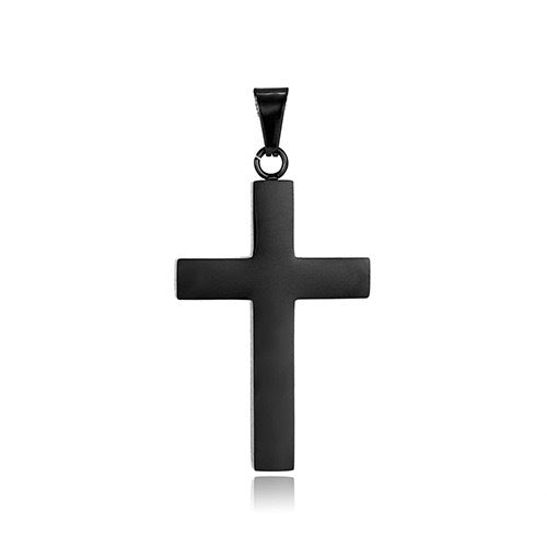 Planderful Stainless Steel Cross Pendant Necklace For Men Hip Hop Style Accessory