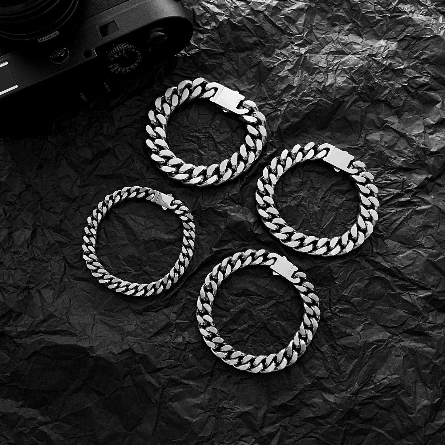 Planderful Jewelry Men's Cuban Bracelet Stainless Steel