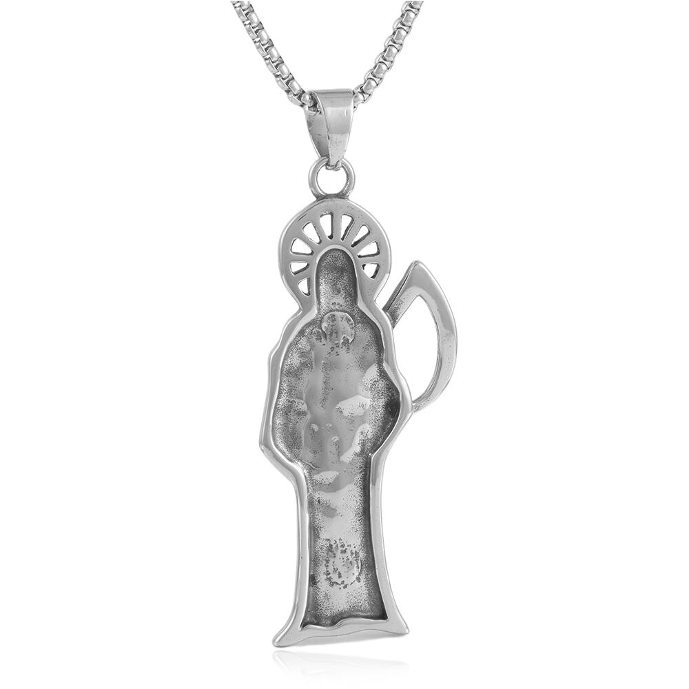 European And American Stainless Steel Sickle Reaper Pendant