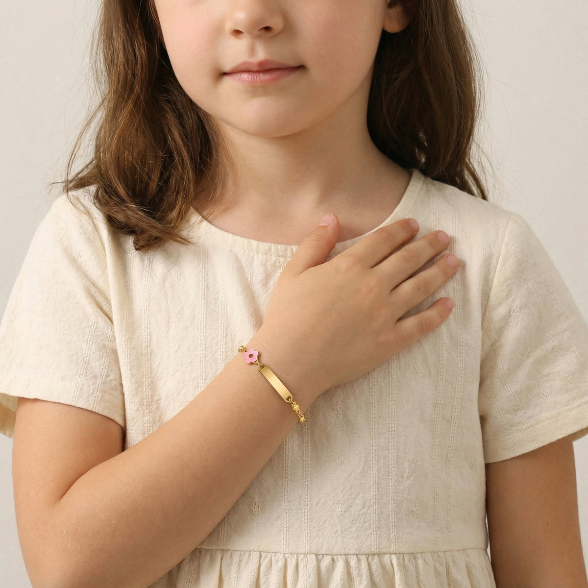 Heart Flower Stainless Steel Bracelet