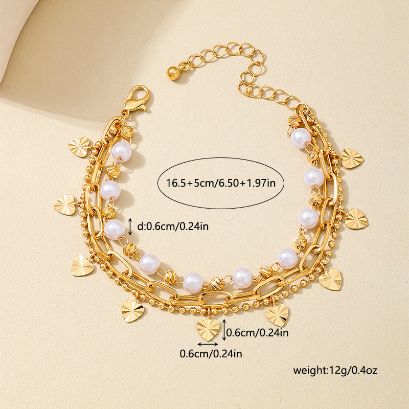 Fashionable Metal Love Bracelet for Women by Planderful