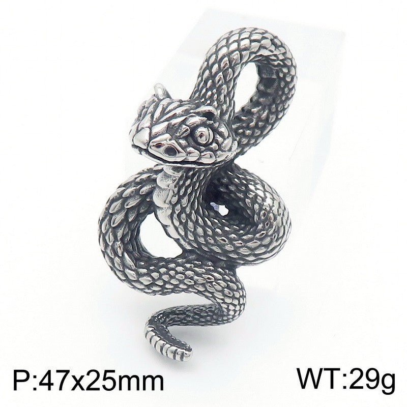 Planderful Snake Pendant Personalized Men Retro Punk Style