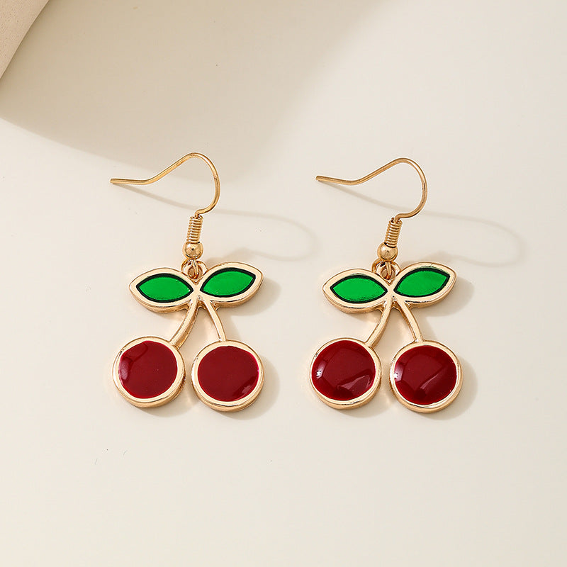 Planderful Vienna Verve Earrings – Fun And Stylish Metal Cherry Design