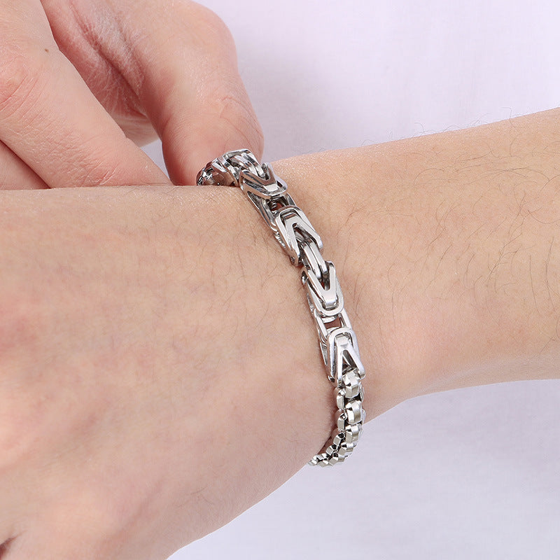 Planderful Men Byzantine V Shaped Emperor Bracelet For Men