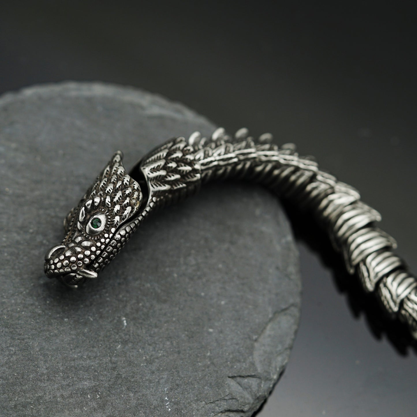 Planderful Dragon Scale Bracelet Titanium Steel 3D Keel Chain For Men Unisex Domineering Protection