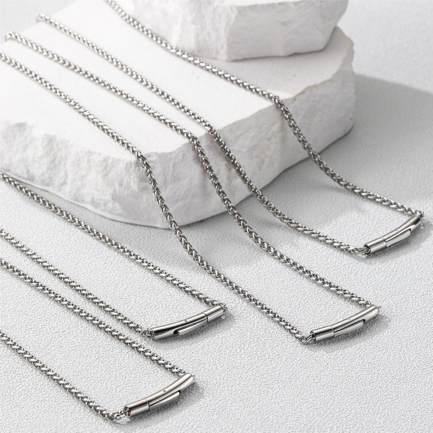 Planderful Jewelry Titanium Steel Chain Necklace For Men Hip Hop Style Domineering Fashion Accessory