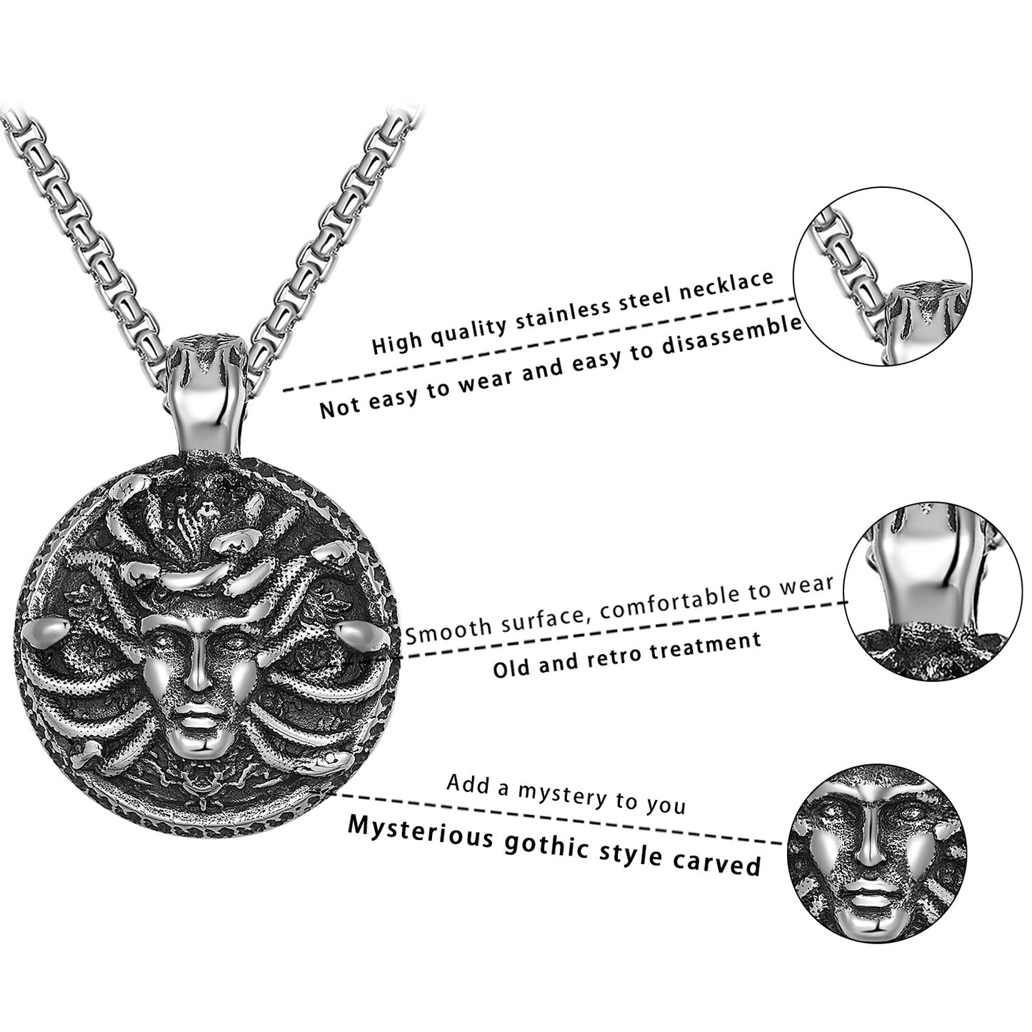 Steel Necklace – Statement Men's Necklace