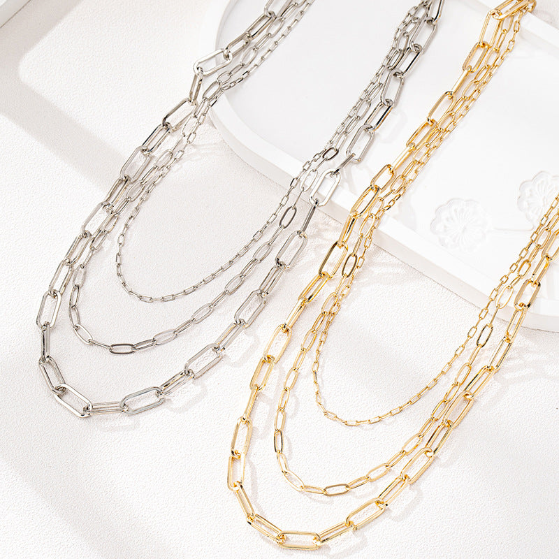 Planderful Vienna Verve Necklace – Multi-Layered Metal Design