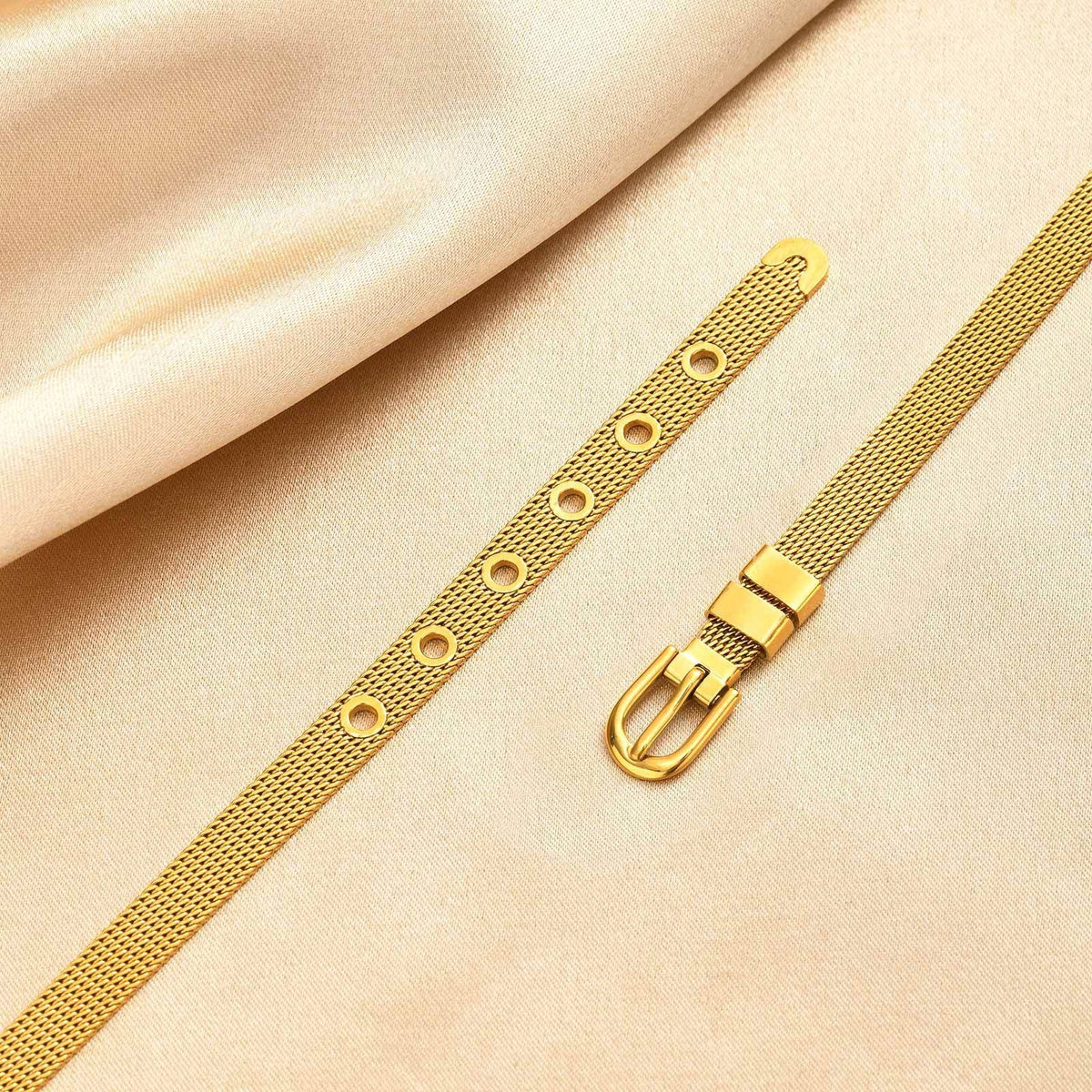 Arrivals And Four-Leaf Clover Stainless Steel Bracelet