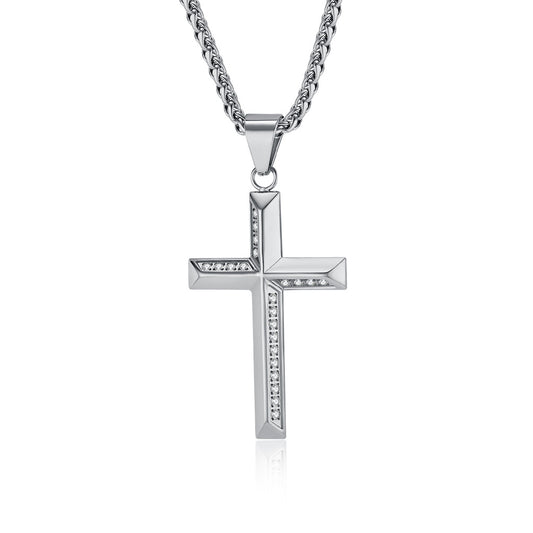 Cross-Border E-Commerce Jewelry Titanium Steel Cross Pendant