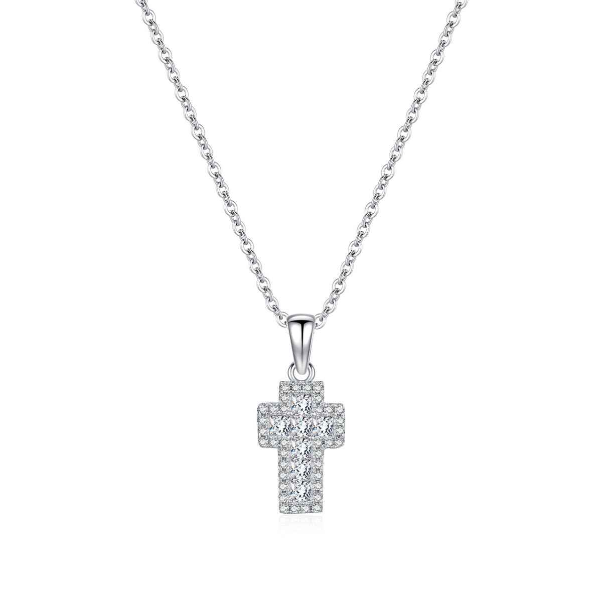 925 Sterling Silver Vintage Cross Necklace