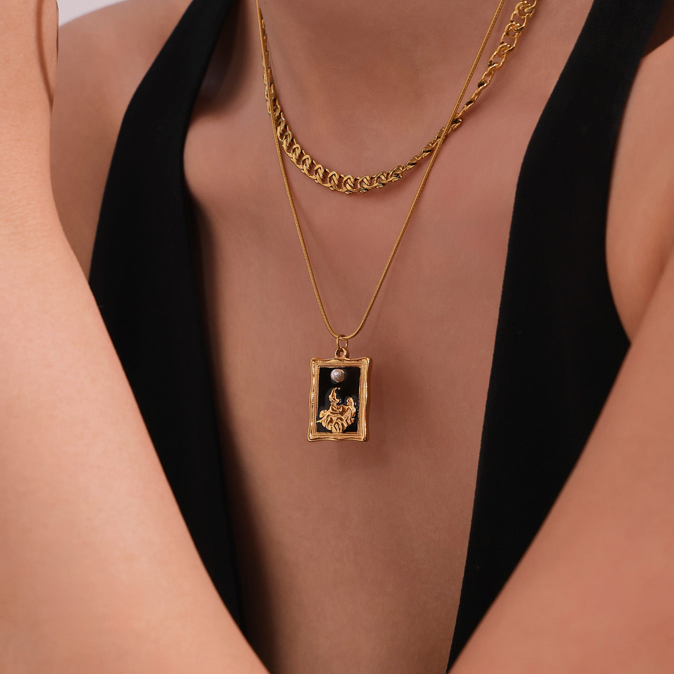 Personalized Dripping Oil Square Necklace Planderful HipHop