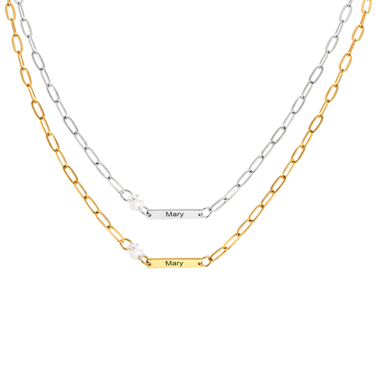 Ladies Gold Necklace Titanium Steel Europe & America
