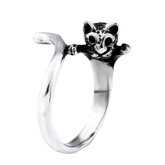 Personalized Titanium Steel Animal Ring - Unisex Trendy Accessory for Modern Fashionistas