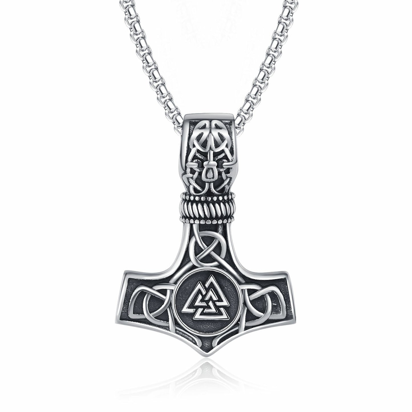 Titanium Steel Necklace - Vintage Nordic Viking Anchor