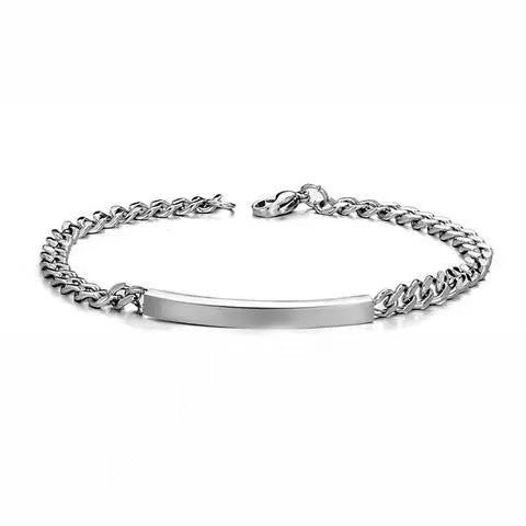Planderful Jewelry Stainless Steel Couple Bracelet Set Two Piece Gift For Him And Her