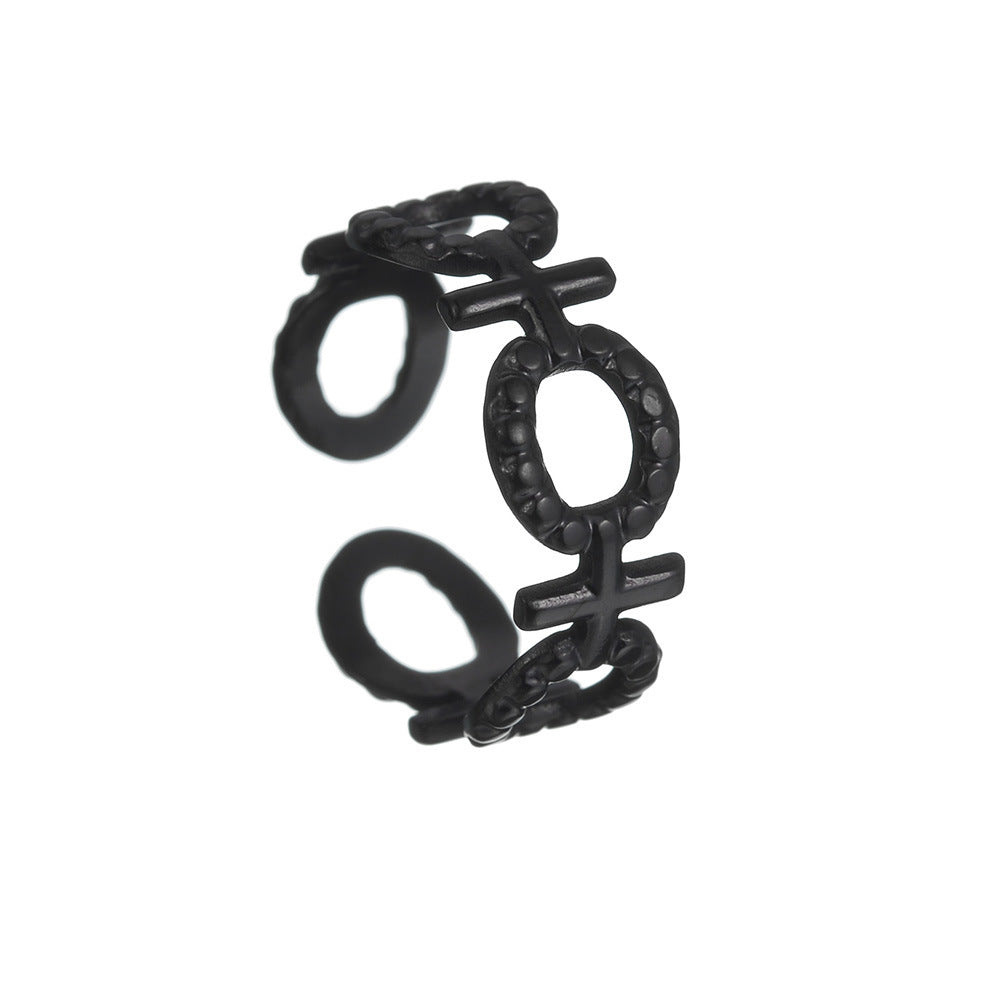 North American Titanium Steel Adjustable Ring for Women