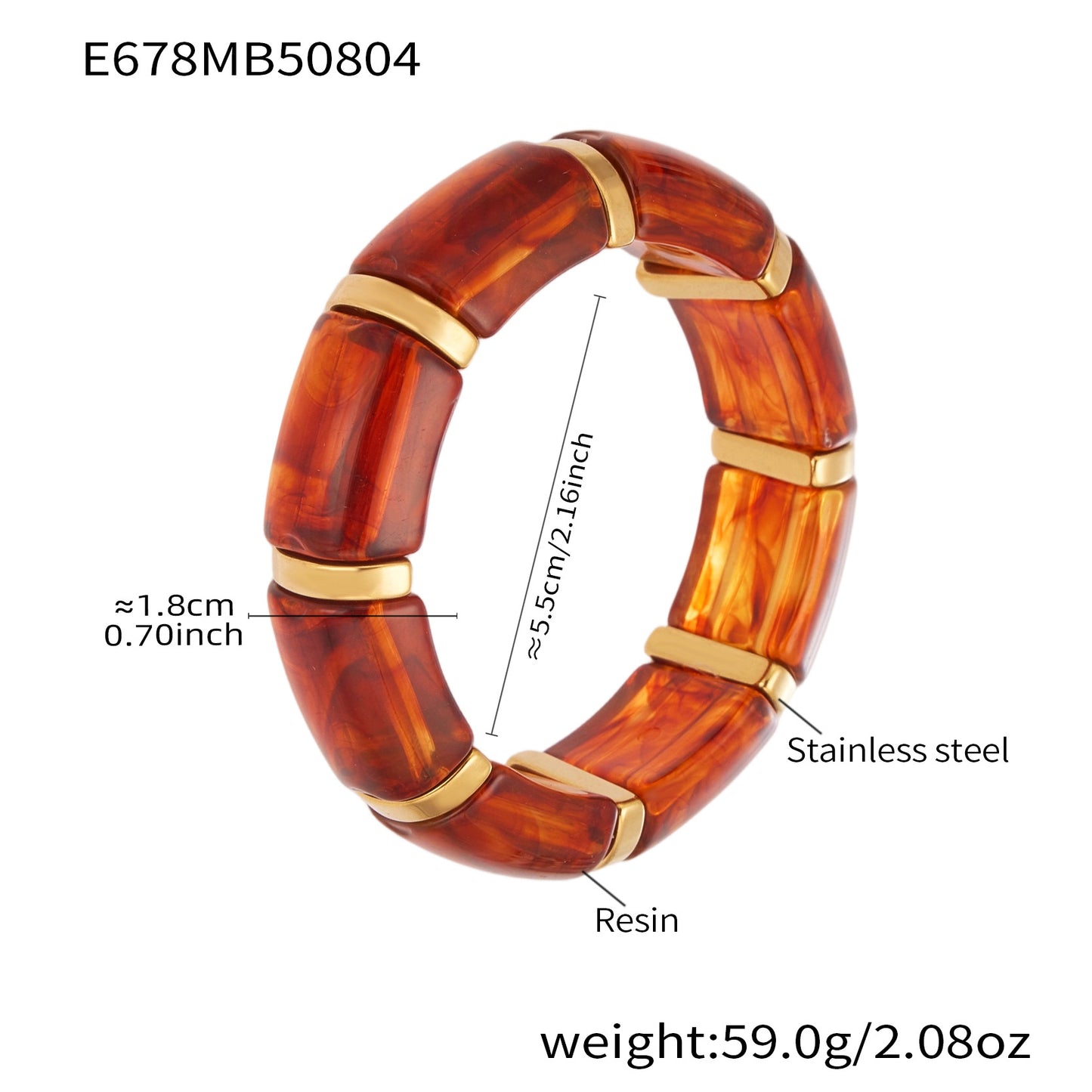 Planderful Everyday Genie Resin Elastic Bracelet For Fashion