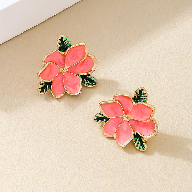 Planderful Vienna Verve Earrings – Chic Temperament Fresh Metal Design