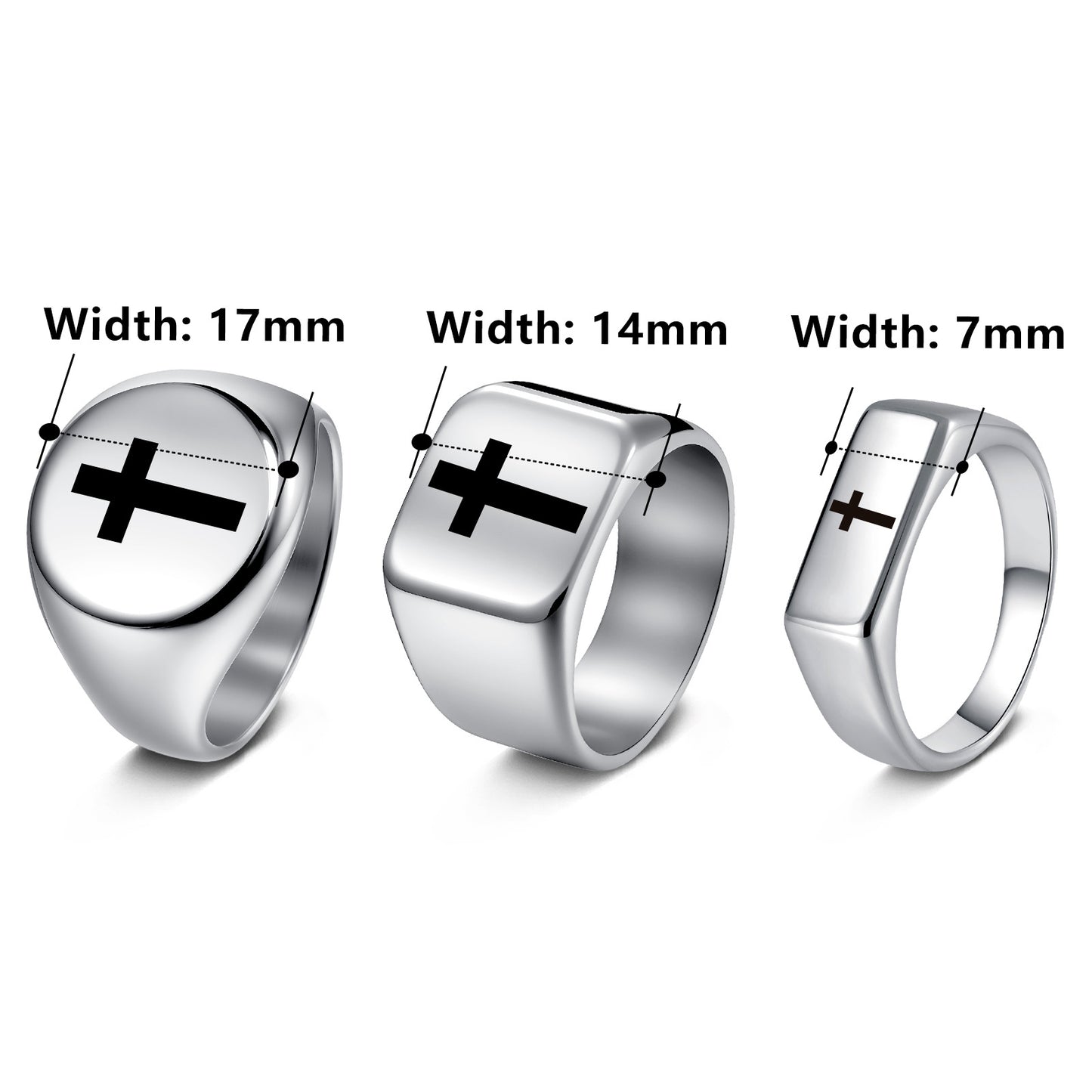 Stainless Steel Punk Stamp Ring By Planderful Everyday Genie For Unisex Hip Hop Style And Customizable Design