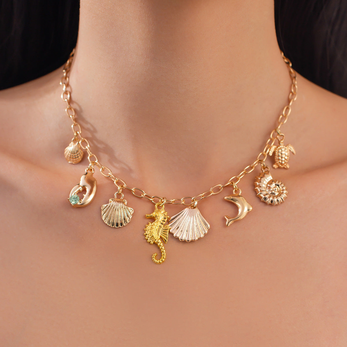 Planderful Vienna Verve Necklace – Personalized Multi-Flower Pearl Design