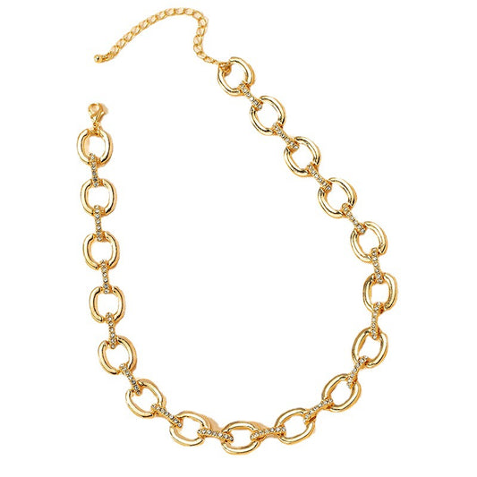 European Charm Chain Necklace with Luxury Buckle - Vienna Verve Series