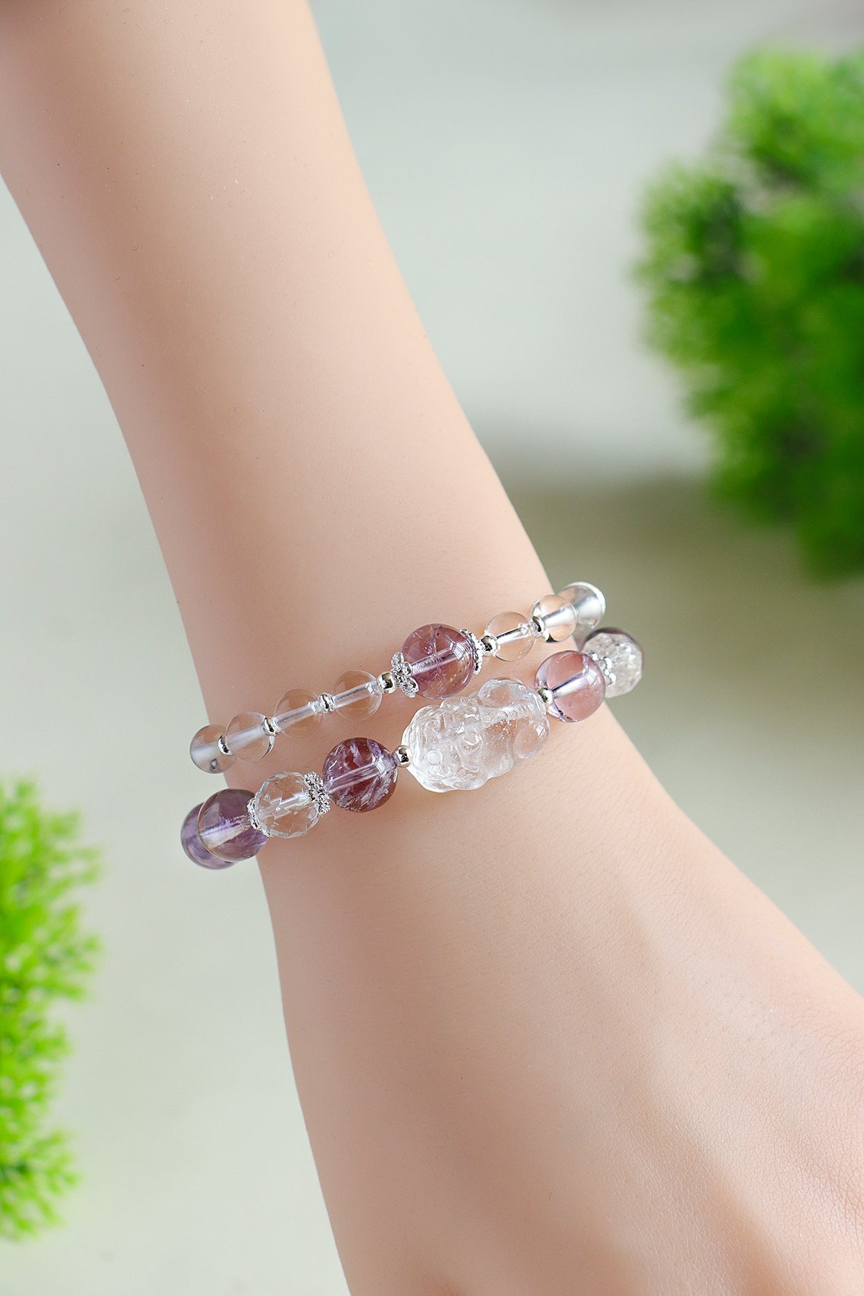 Planderful Fortune's Favor Bracelet – Fresh and Sweet Crystal Stacked Design