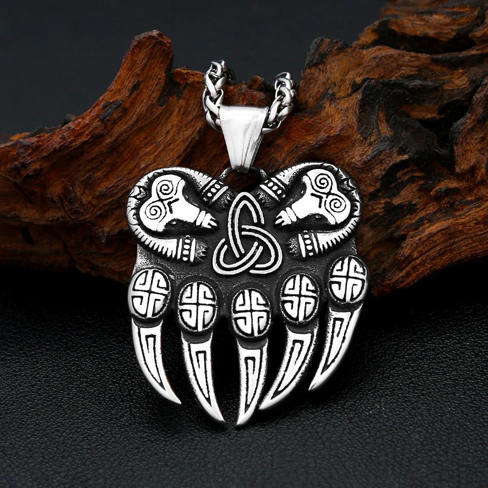 Punk Viking Stainless Steel Pendant Necklace