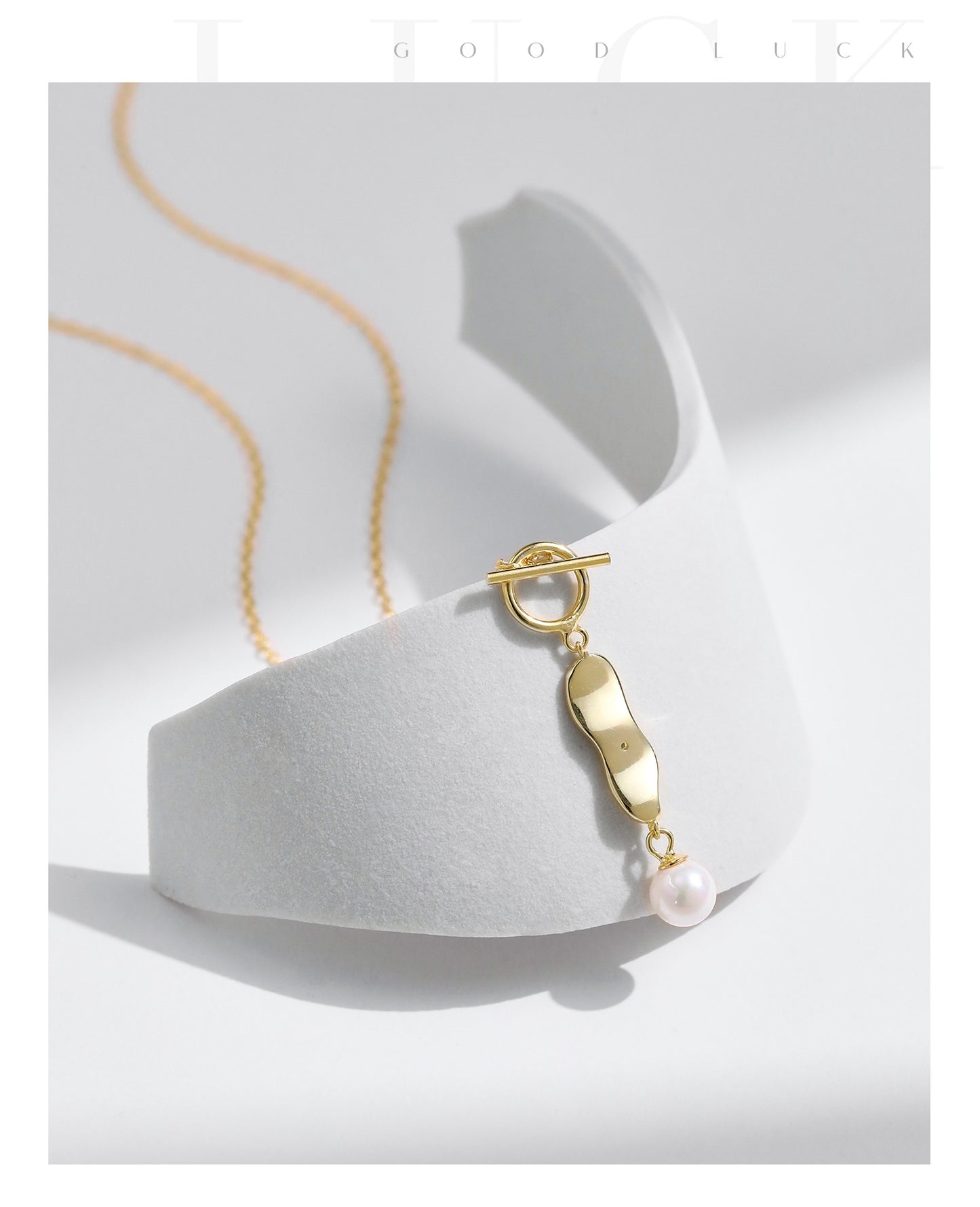 Planderful Collection S925 Silver Niche Design Forever of Memory French Pearl Necklace for Women – Elegant and Timeless Charm