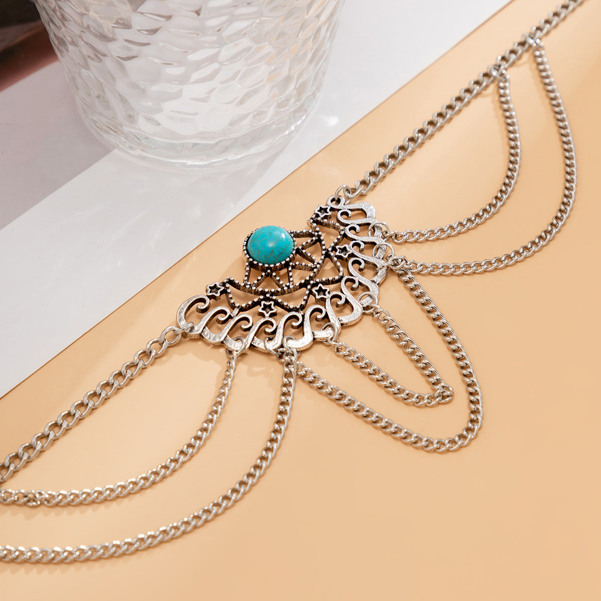 Bohemian Turquoise Tassel Bracelet from Vienna Verve Collection