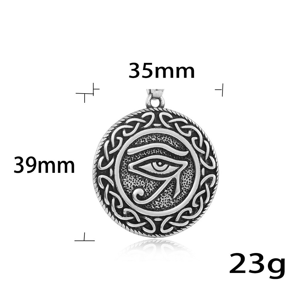 European And American Stainless Steel Freemasonry Eye Pendant