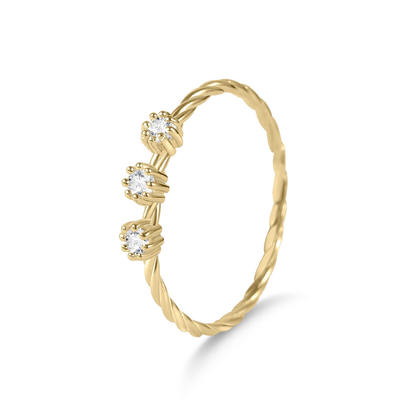 Cross-Border High-End S925 Silver Moissanite Ring Branch Moon