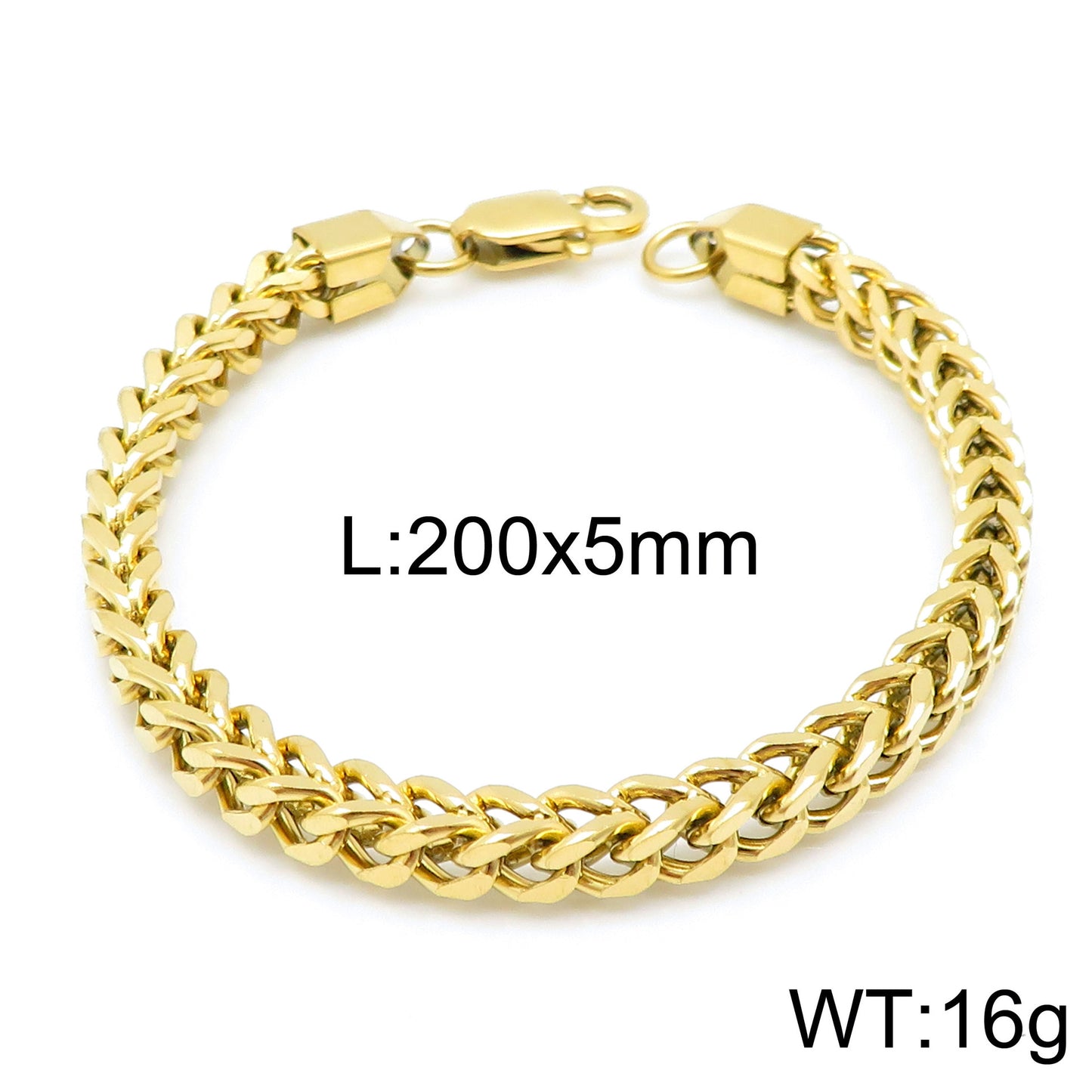 Planderful Stainless Steel Chain Bracelet For Men High End