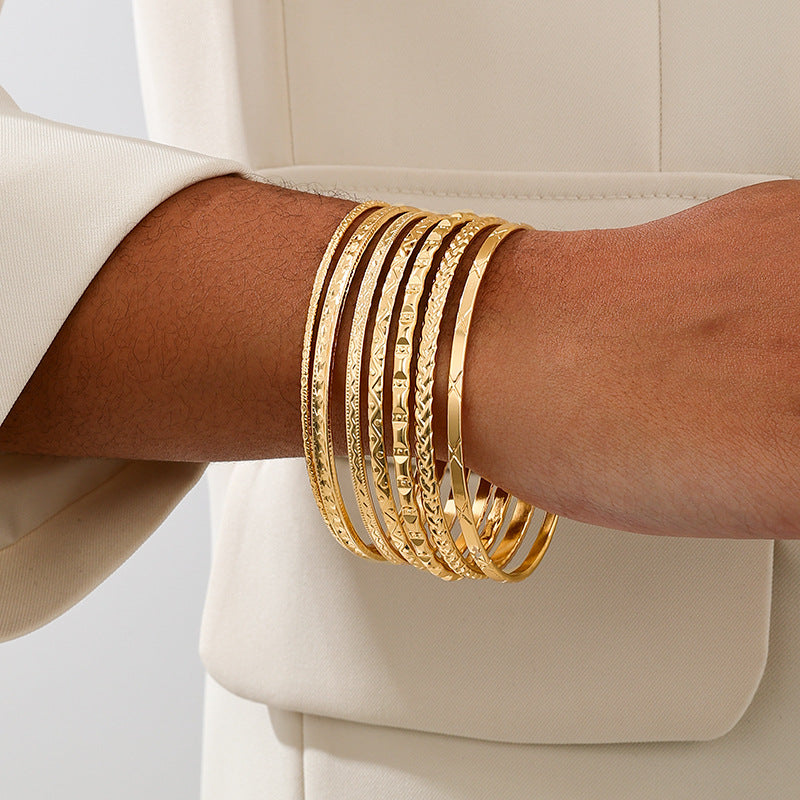 Planderful Vienna Verve Bracelet Set – Stylish Retro Minimalist Design