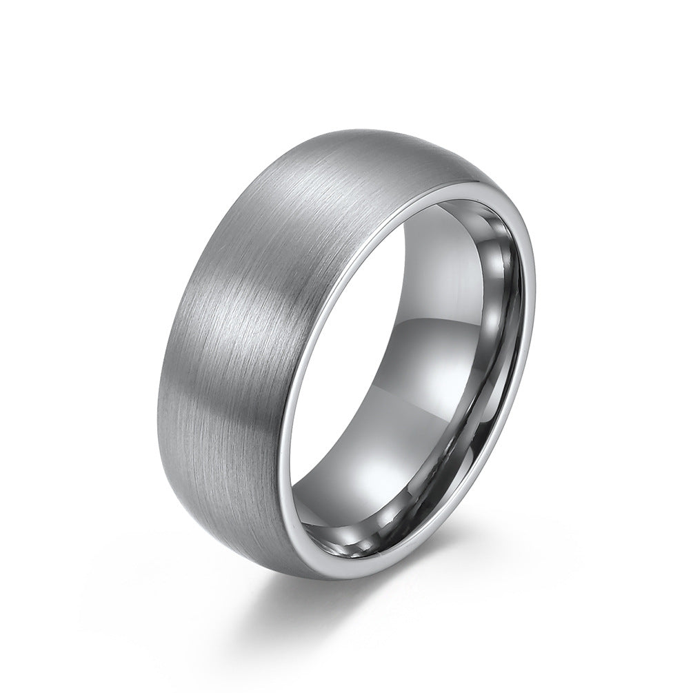 Tungsten Steel Matte Ring