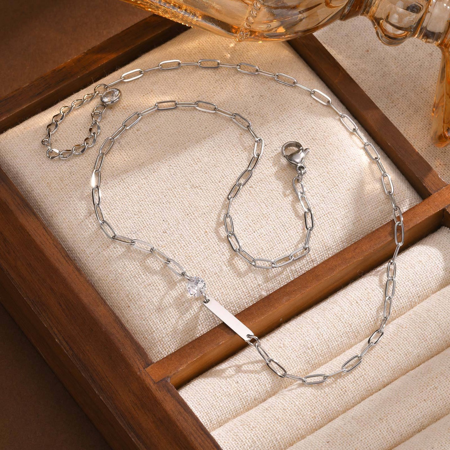 Ladies Gold Necklace Titanium Steel Europe & America