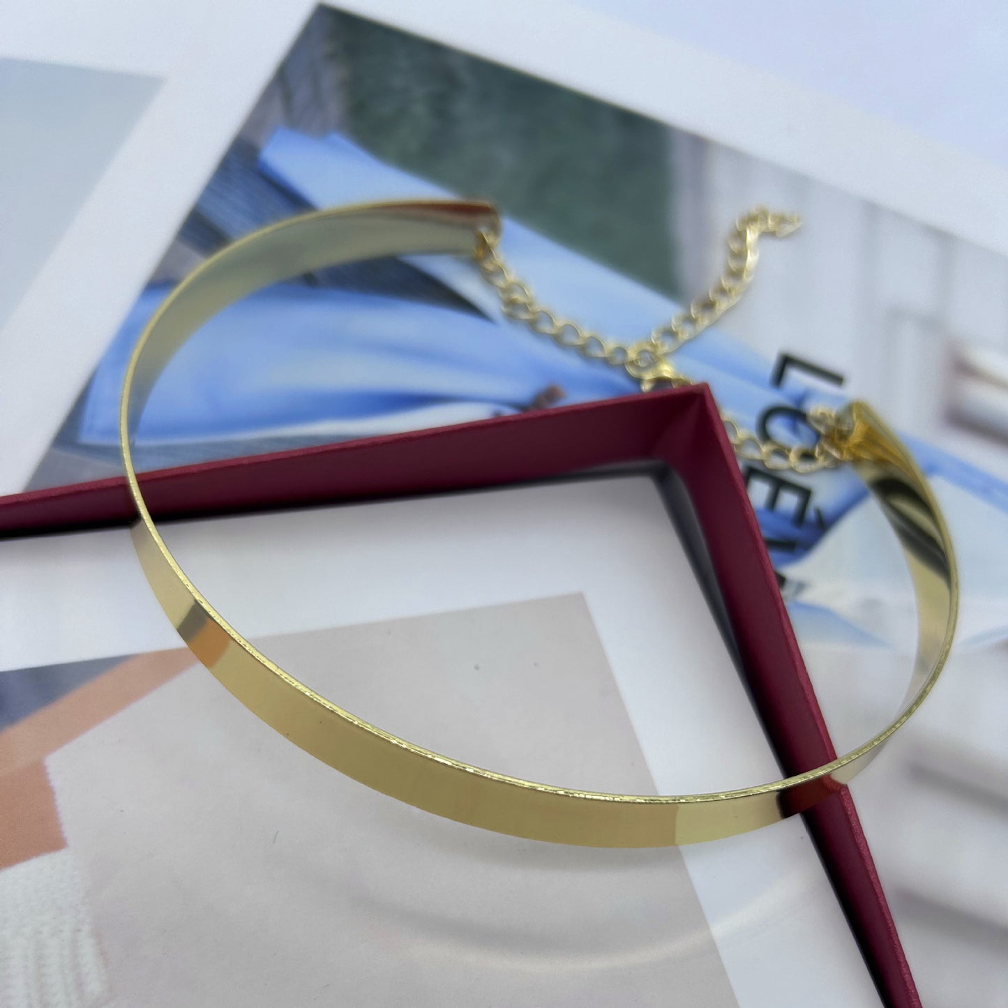 Planderful Savanna Rhythms Alloy Choker – Exaggerated Fashion Statement