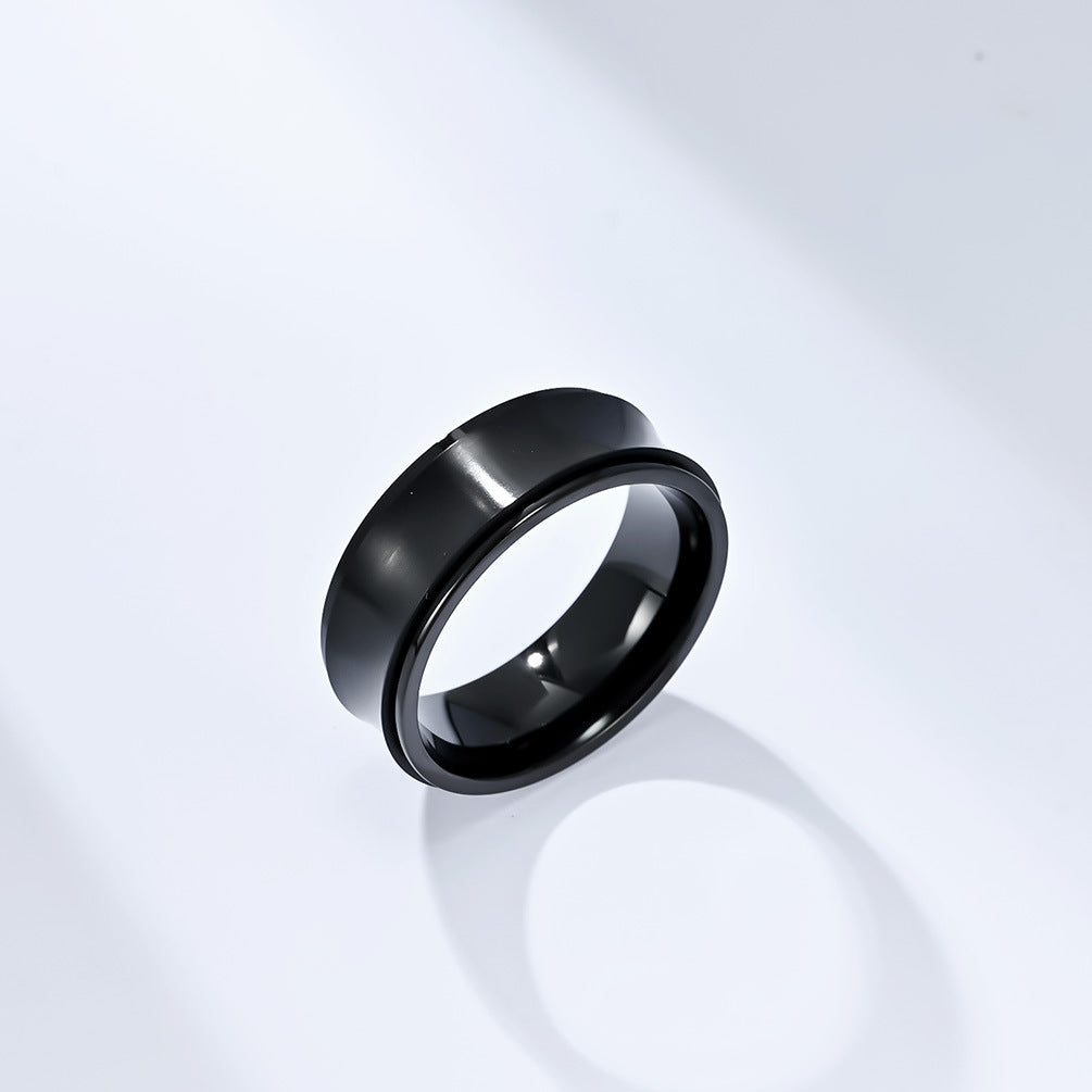INS Cold Wind Titanium Steel Rotating Ring for Anxiety Relief