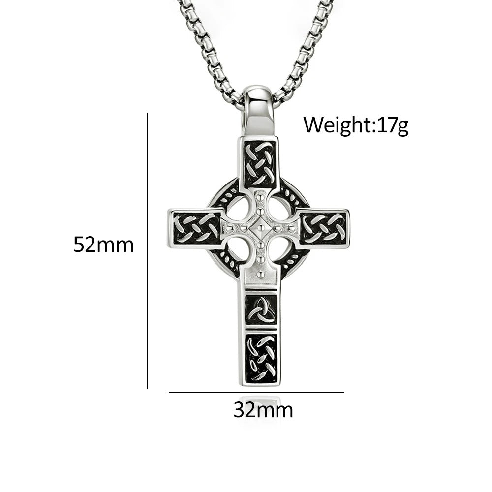 1. Planderful Celtic Knot Necklace in Stainless Steel with Personalized Engraving for Men Gift
