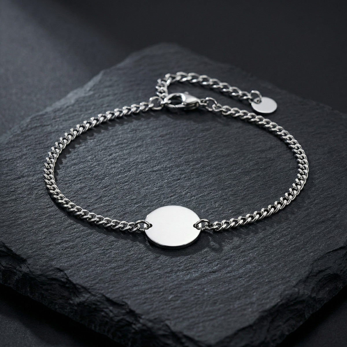 Textured Stainless Steel Bracelet Unisex