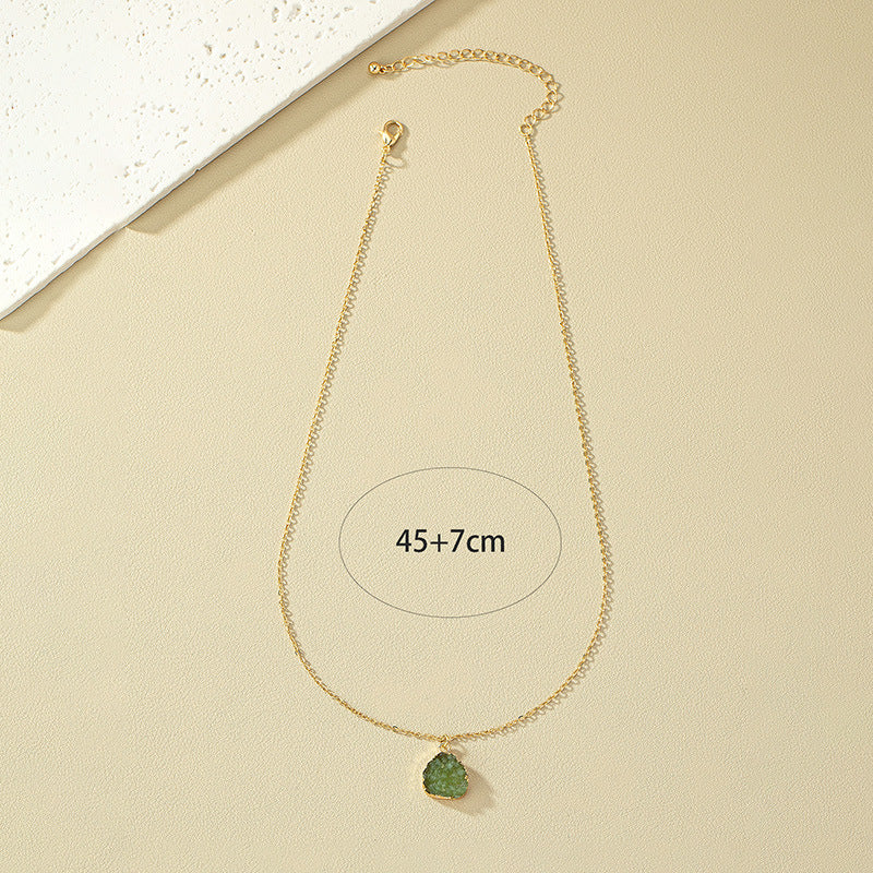 Chic Cold Wind Resin Pendant Necklace - Vienna Verve Collection