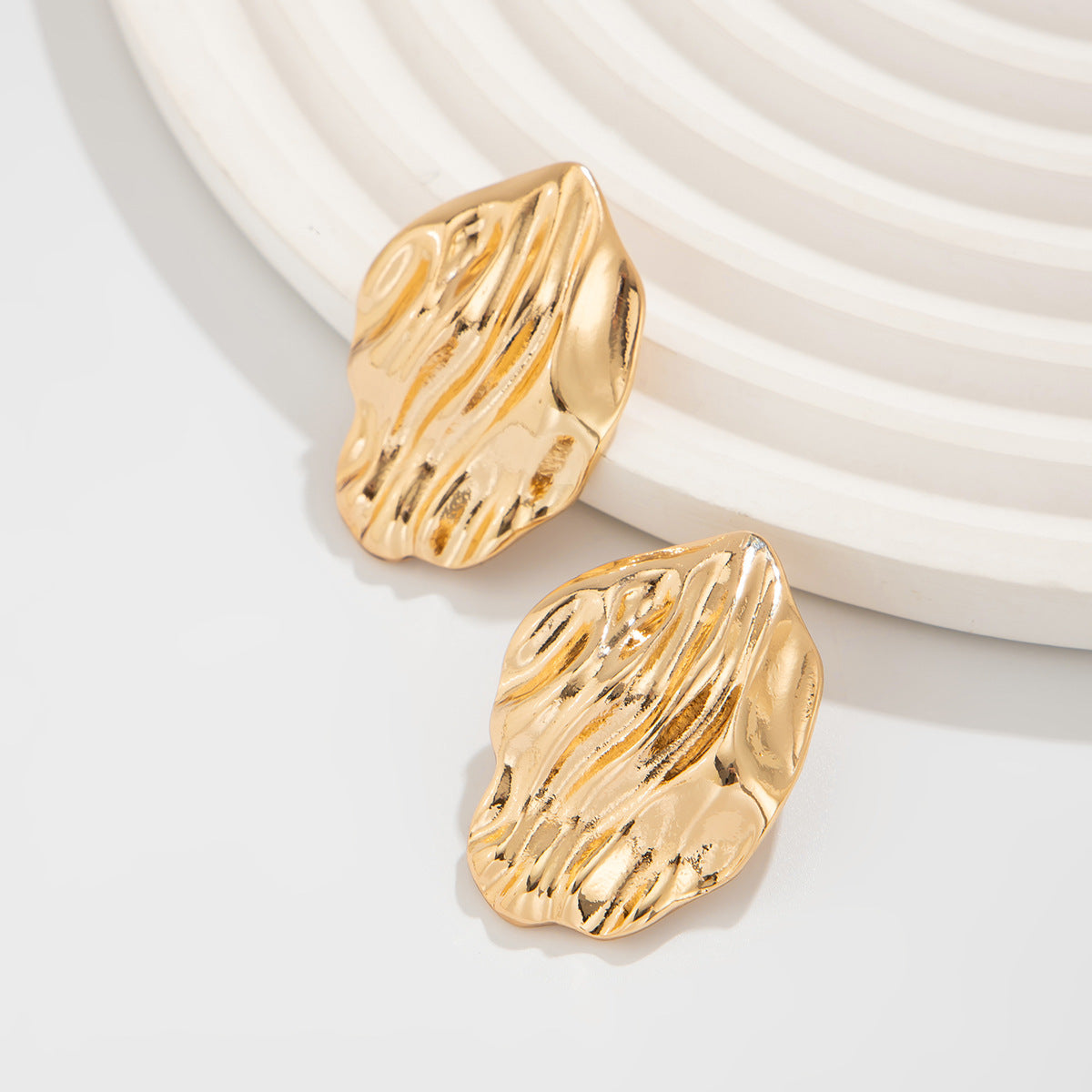 Planderful Vienna Verve Earrings – Elegant Fold Design
