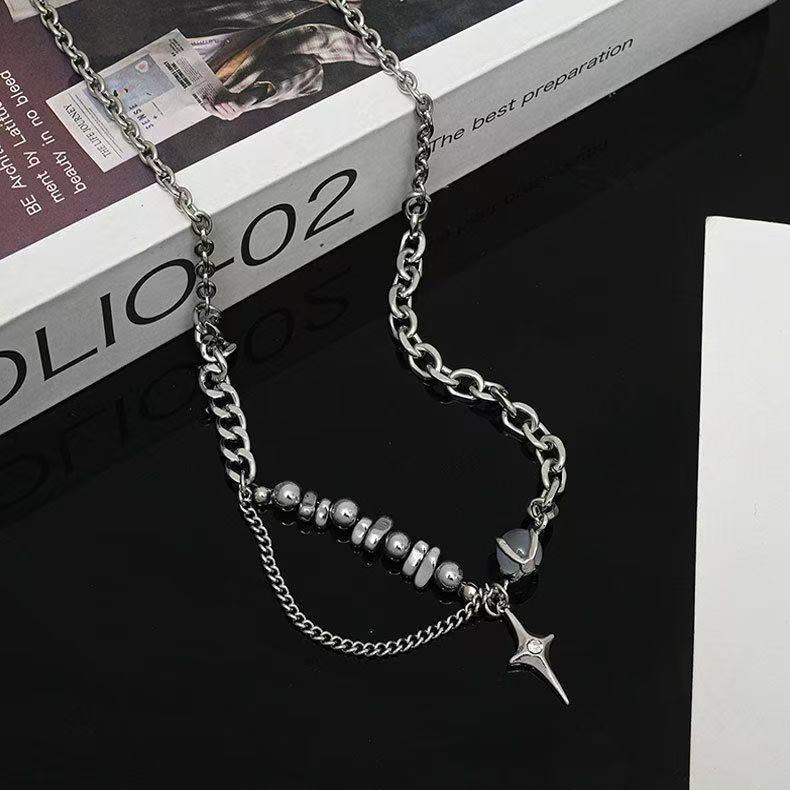 Planderful Jewelry Titanium Steel Star Eye Necklace