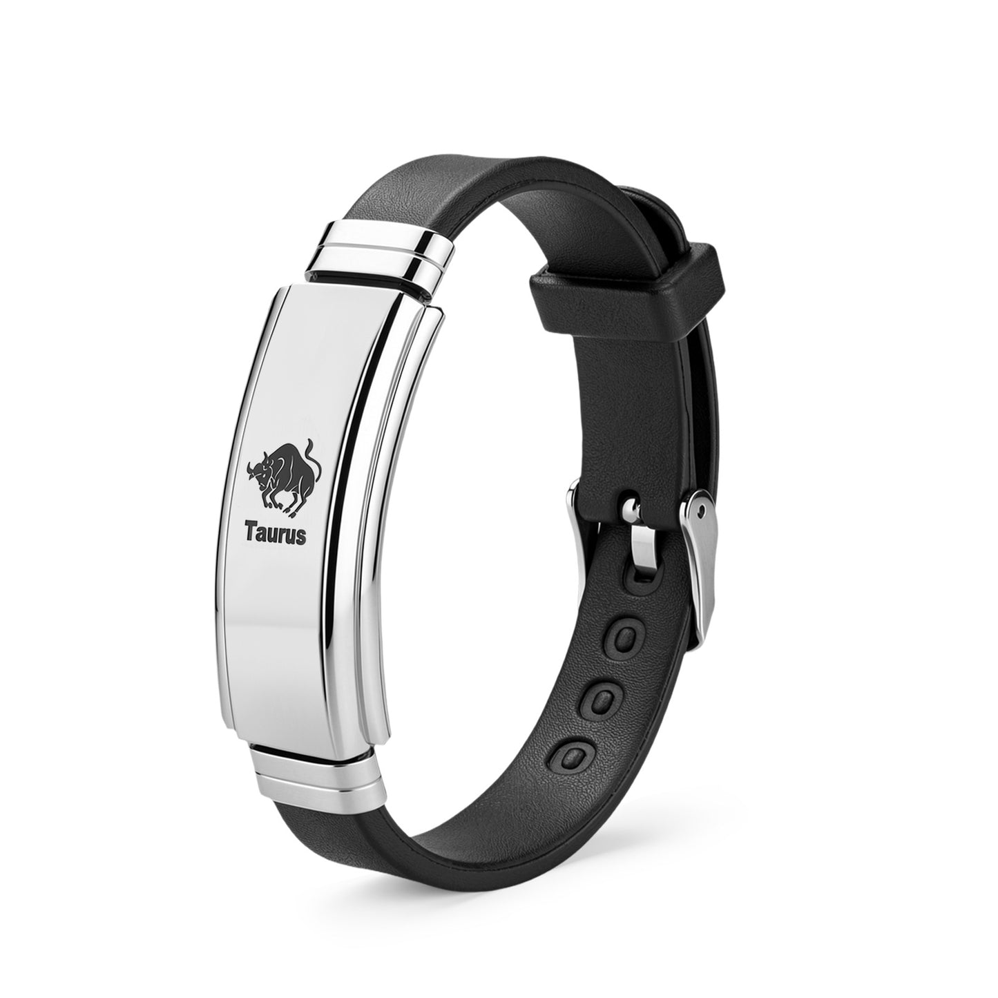 Planderful Twelve Constellations Bracelet Premium Stainless Steel Curved Design For Men Unisex Everyday Gift