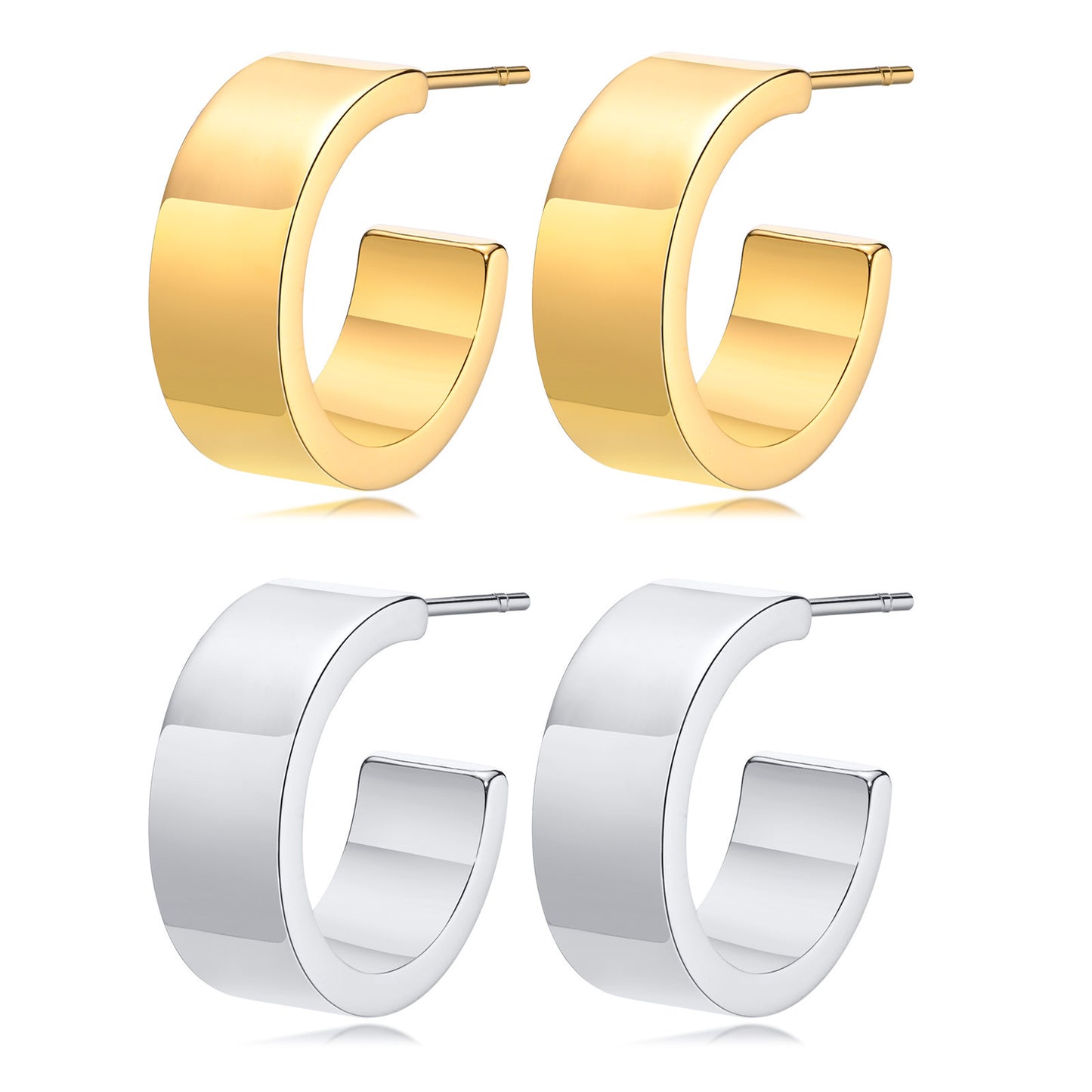 European And American Women's U-Shaped Gold Earrings Wholesale